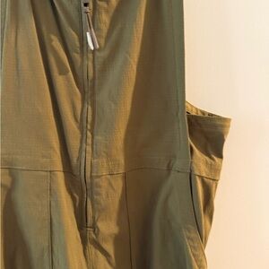 Athleta Olive Green Zip-Up Jumpsuit